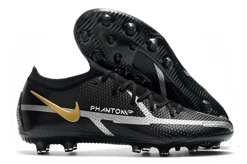 Nike Phantom GT Elite AG - Black/Metallic Gold/Light Silver