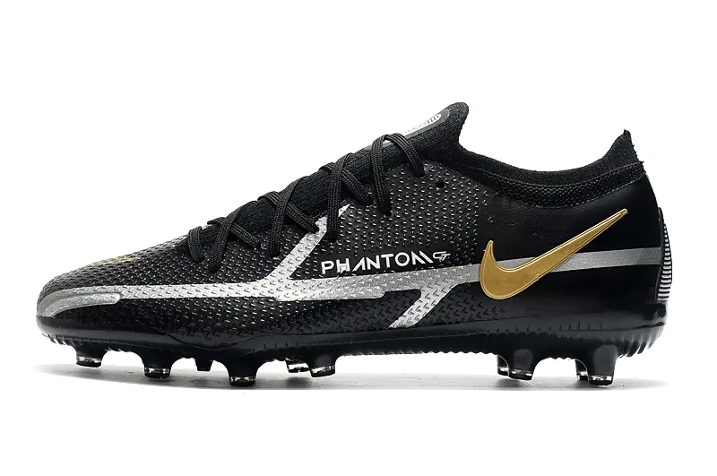 Nike Phantom GT Elite AG - Black/Metallic Gold/Light Silver