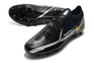 Nike Phantom GT Elite AG - Black/Metallic Gold/Light Silver
