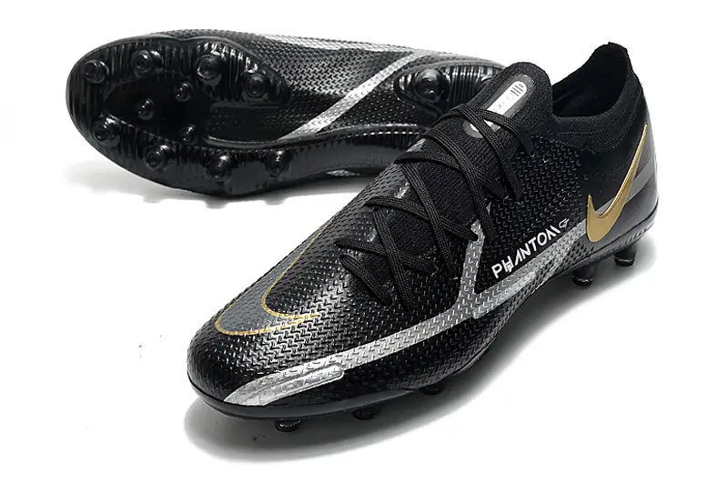 Nike Phantom GT Elite AG - Black/Metallic Gold/Light Silver