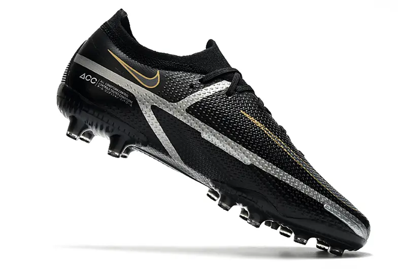 Nike Phantom GT Elite AG - Black/Metallic Gold/Light Silver
