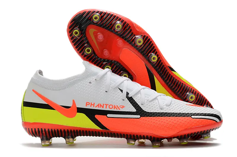 Nike Phantom GT Elite AG - White/Vibrant Orange/Neon Yellow