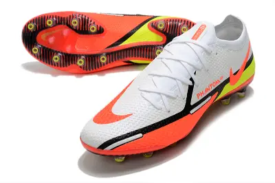 Nike Phantom GT Elite AG - White/Vibrant Orange/Neon Yellow