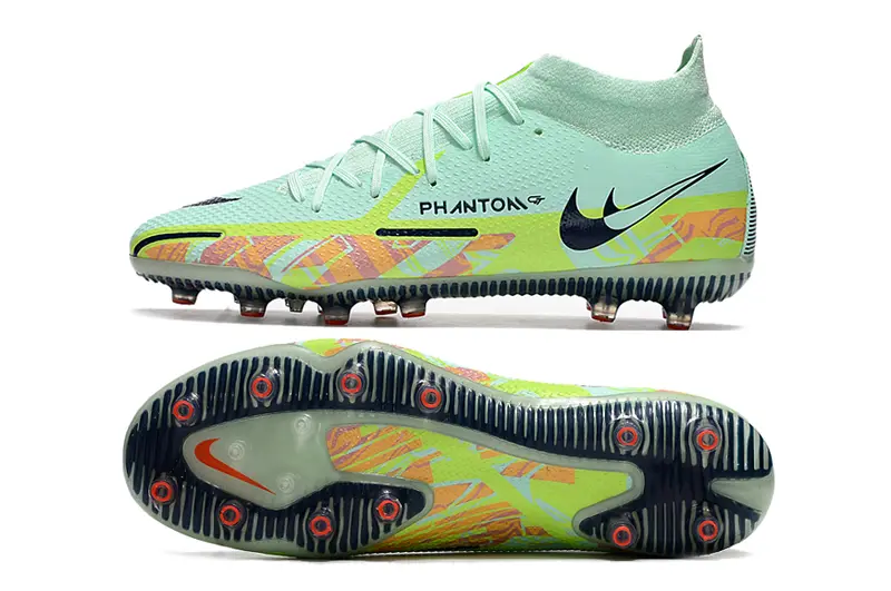 Nike Phantom GT DF Elite AG - Aqua/Neon Yellow/Coral Orange