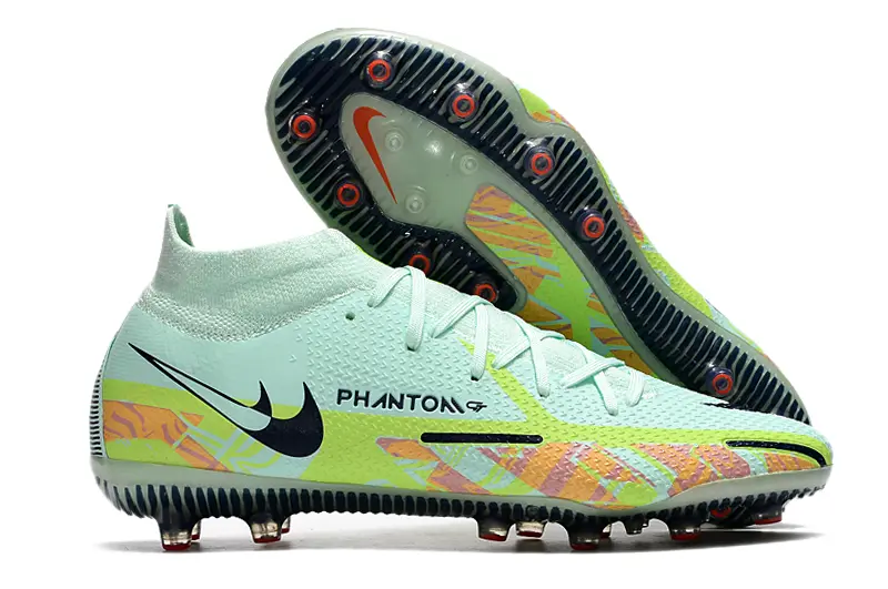 Nike Phantom GT DF Elite AG - Aqua/Neon Yellow/Coral Orange