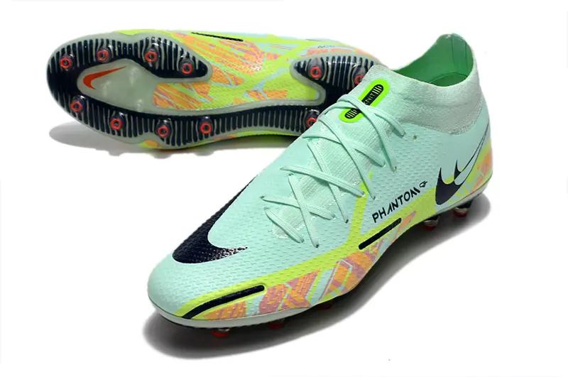 Nike Phantom GT DF Elite AG - Aqua/Neon Yellow/Coral Orange