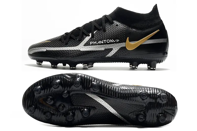 Nike Phantom GT DF Elite AG - Black/Metallic Gold/Phantom Black