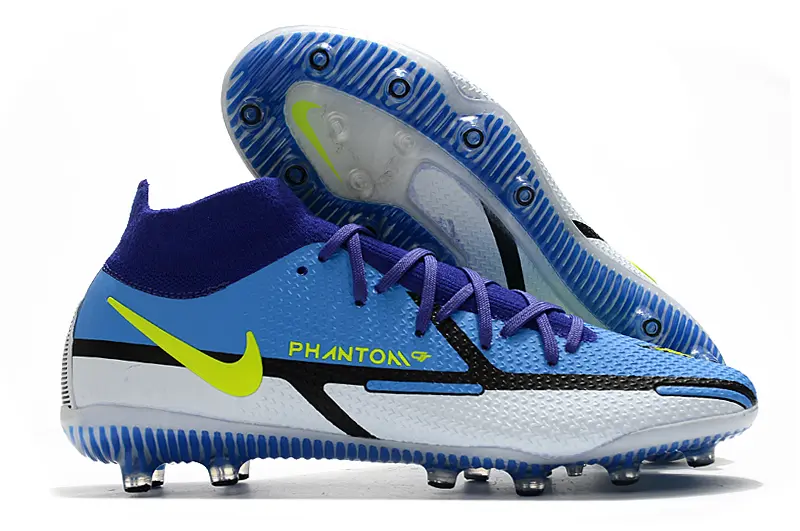 Nike Phantom GT DF Elite AG - Blue/Sky Blue/Neon Yellow