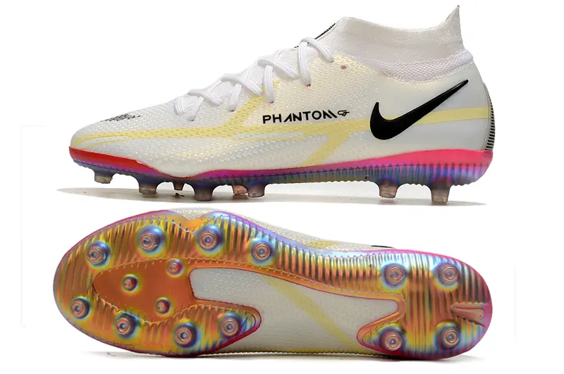 Nike Phantom GT DF Elite AG - White/Iridescent Pink/Sunny Yellow