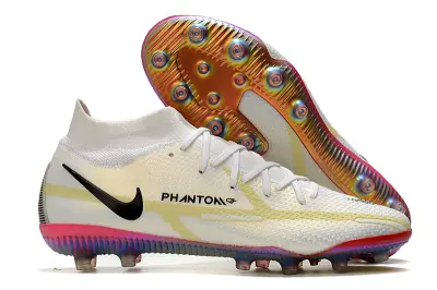 Nike Phantom GT DF Elite AG - White/Iridescent Pink/Sunny Yellow