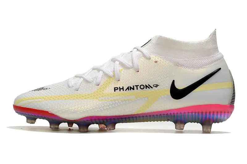 Nike Phantom GT DF Elite AG - White/Iridescent Pink/Sunny Yellow