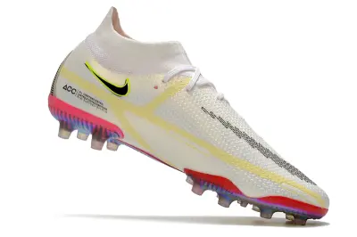 Nike Phantom GT DF Elite AG - White/Iridescent Pink/Sunny Yellow