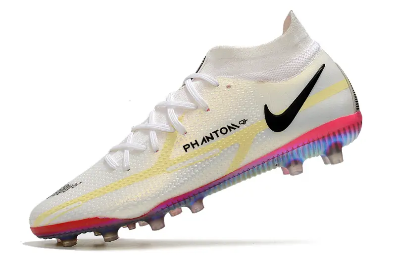 Nike Phantom GT DF Elite AG - White/Iridescent Pink/Sunny Yellow