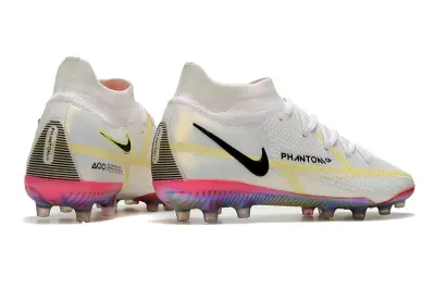 Nike Phantom GT DF Elite AG - White/Iridescent Pink/Sunny Yellow