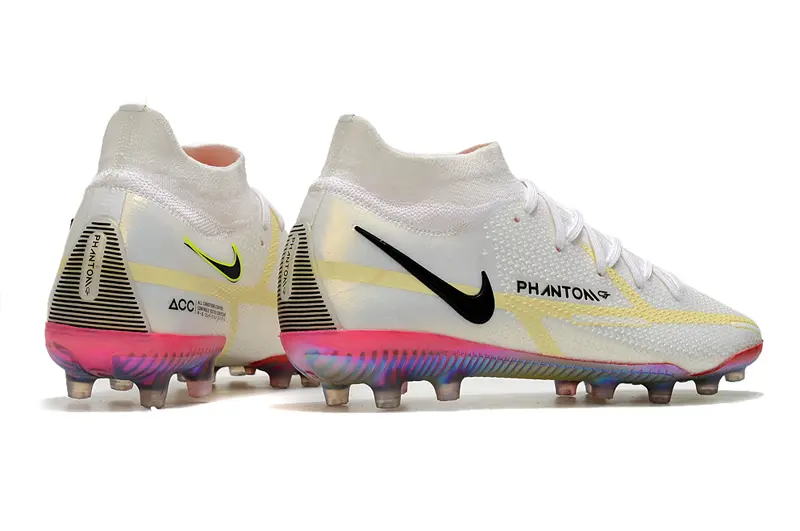 Nike Phantom GT DF Elite AG - White/Iridescent Pink/Sunny Yellow