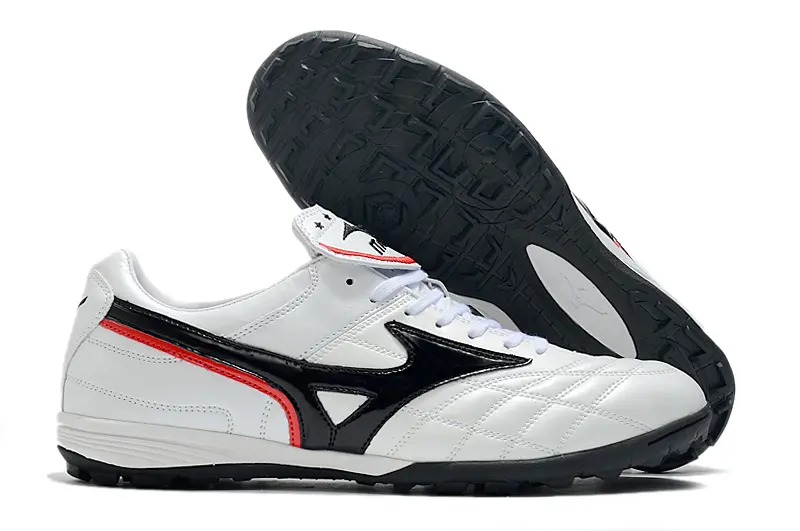 Mizuno Morelia Sala Classic TF - White/Glossy Black/Sharp Red