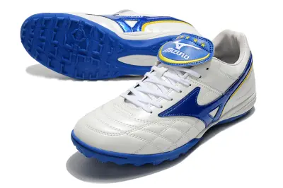 Mizuno Morelia Sala Classic TF - White/Royal Blue/Sunshine Yellow