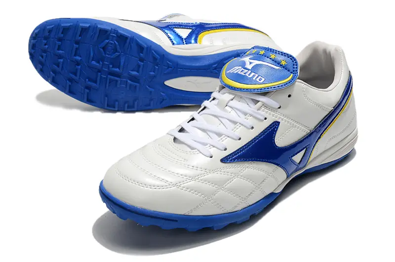Mizuno Morelia Sala Classic TF - White/Royal Blue/Sunshine Yellow
