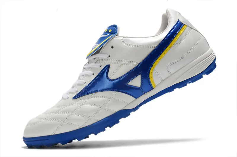 Mizuno Morelia Sala Classic TF - White/Royal Blue/Sunshine Yellow
