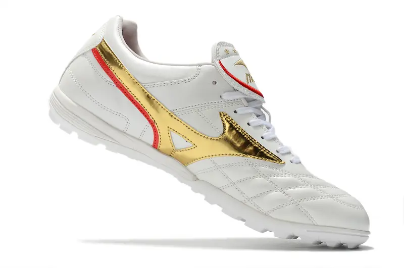 Mizuno Morelia Sala Classic TF - White/Metallic Gold/Crimson Red