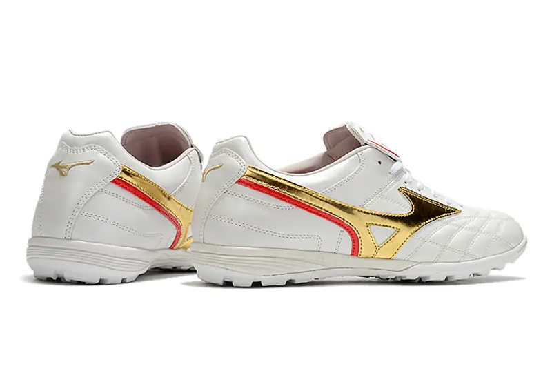 Mizuno Morelia Sala Classic TF - White/Metallic Gold/Crimson Red
