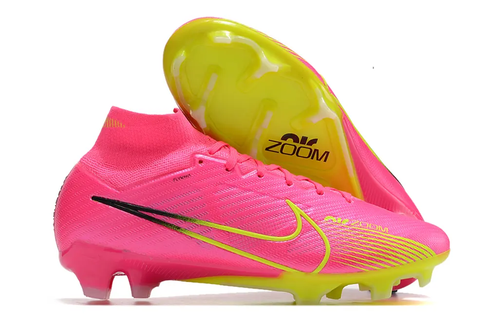 Nike Air Zoom Mercurial Superfly 9 Elite FG - Pink/Electric Pink/Neon Yellow