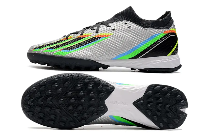 Adidas X Speedportal.3 TF - Silver/Vibrant Green/Neon Orange