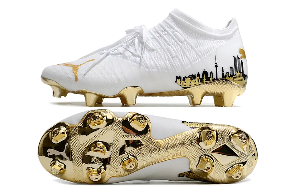 Puma Future Z 1.3 FG - White/Gold Accent/Black Detailing