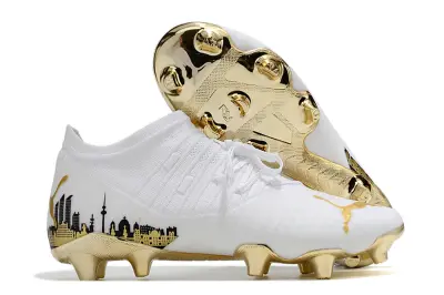 Puma Future Z 1.3 FG - White/Gold Accent/Black Detailing