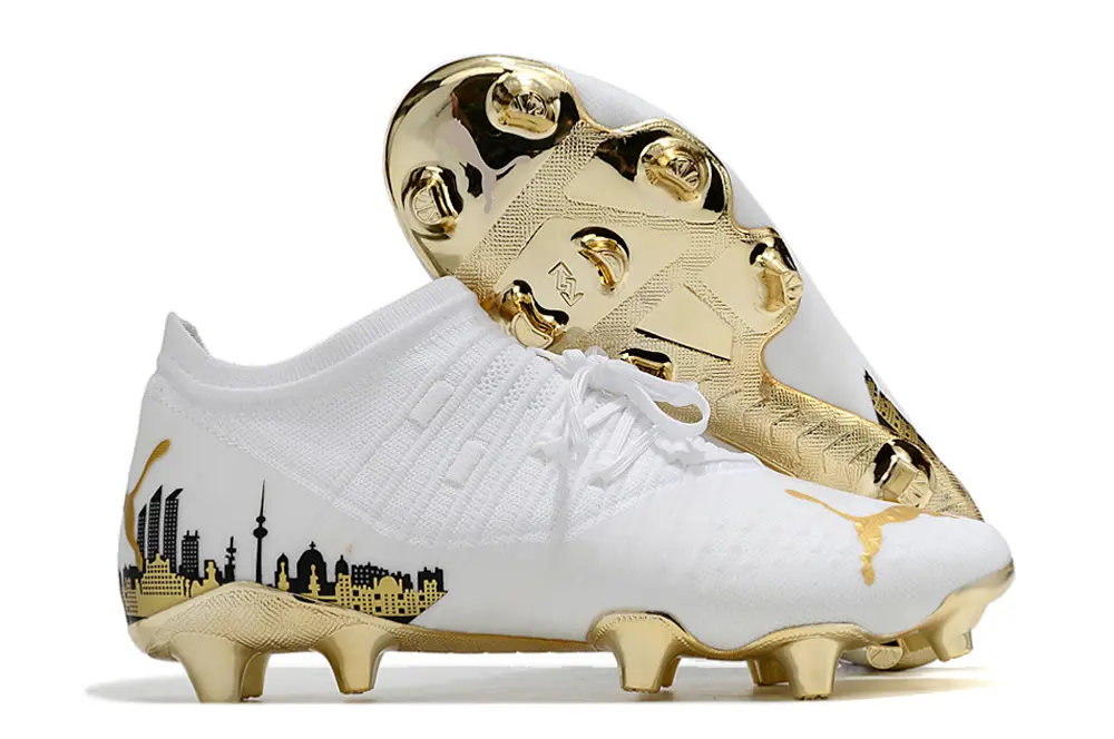 Puma Future Z 1.3 FG - White/Gold Accent/Black Detailing
