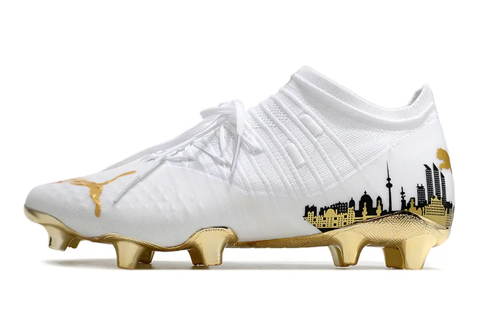 Puma Future Z 1.3 FG - White/Gold Accent/Black Detailing
