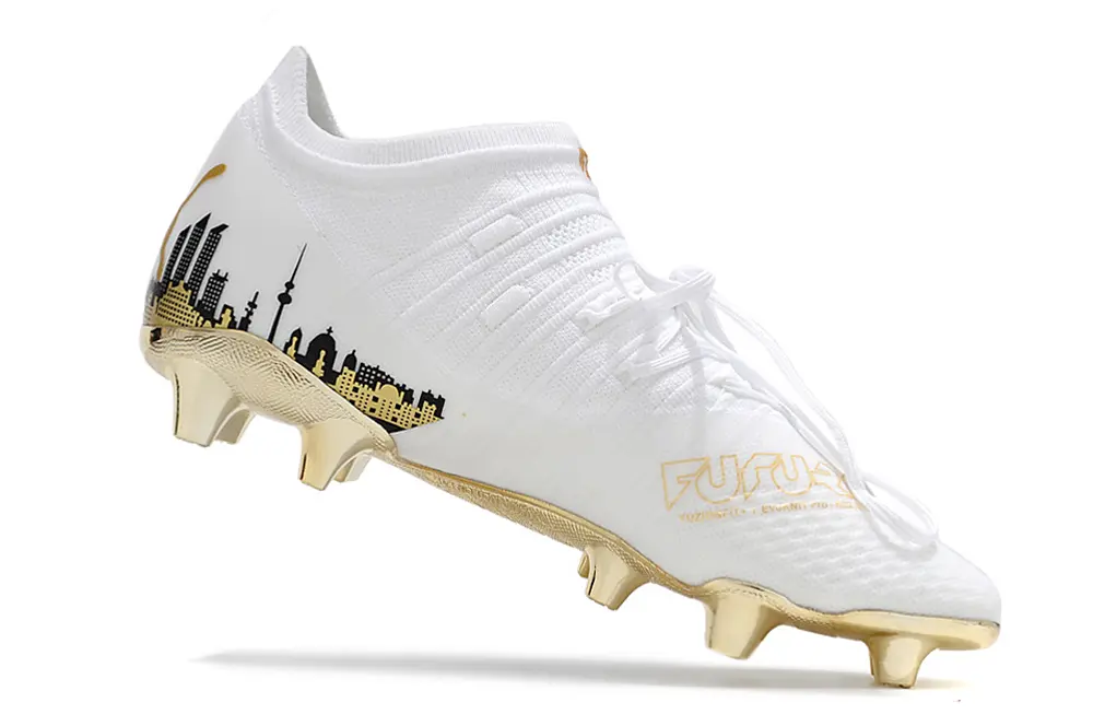 Puma Future Z 1.3 FG - White/Gold Accent/Black Detailing