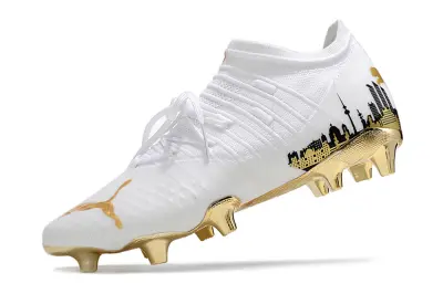 Puma Future Z 1.3 FG - White/Gold Accent/Black Detailing