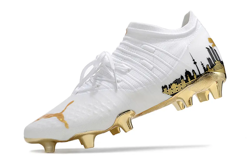 Puma Future Z 1.3 FG - White/Gold Accent/Black Detailing