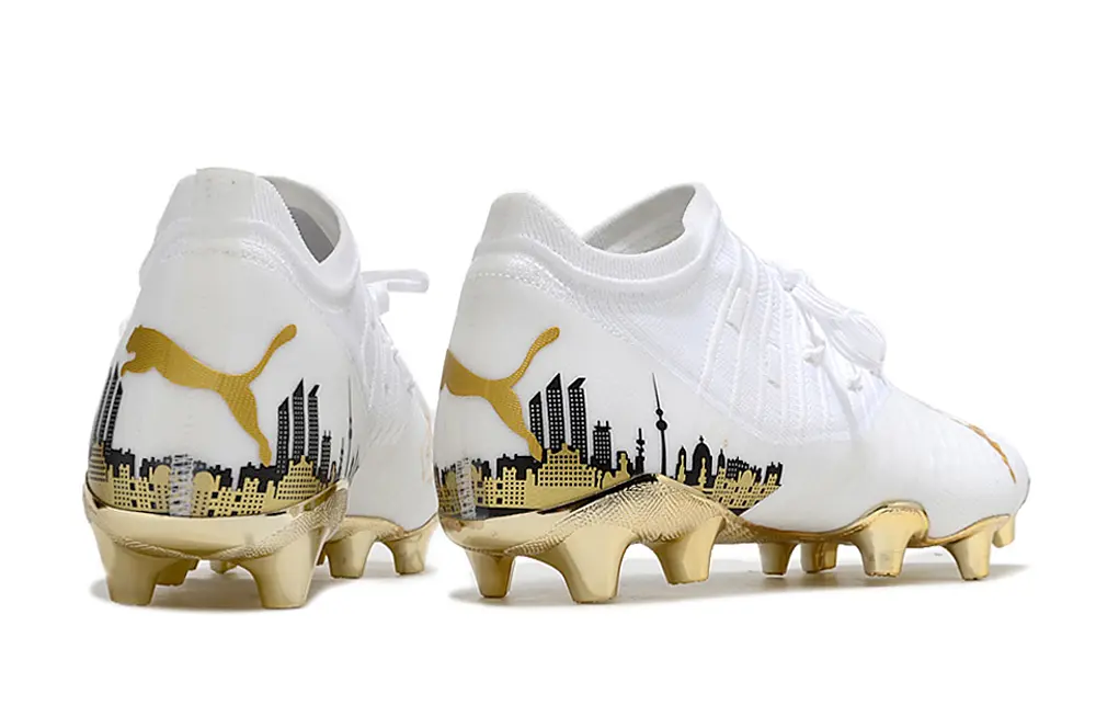 Puma Future Z 1.3 FG - White/Gold Accent/Black Detailing