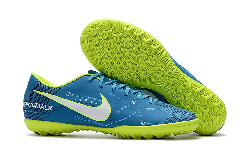 Neymar x Nike Mercurial Vapor 11 TF - Blue/Electric Blue/Lime Green