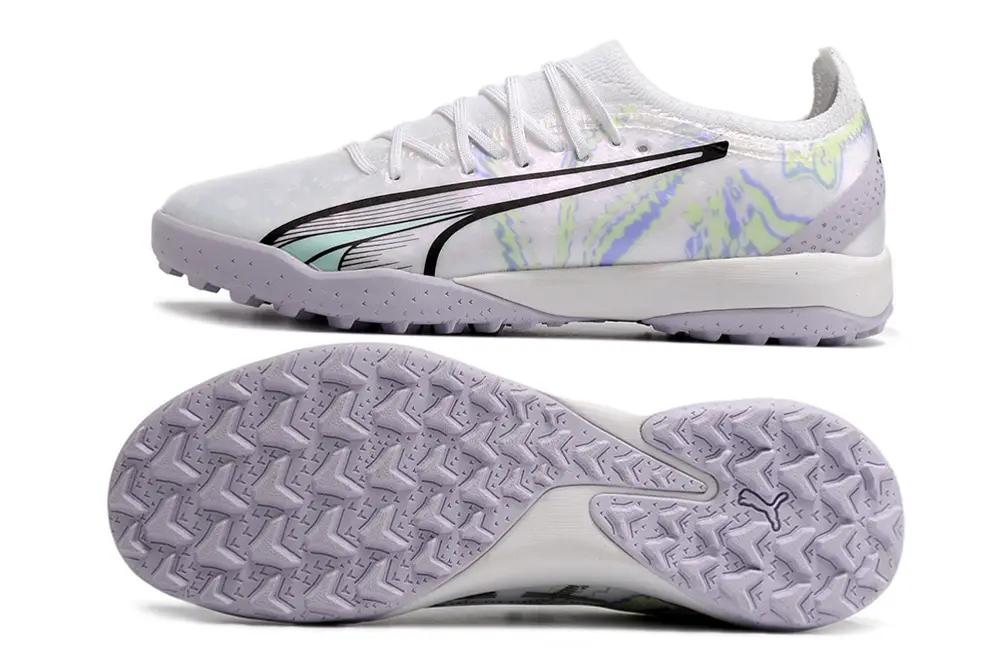 Puma Ultra Ultimate TF - White/Pastel Purple/Light Green