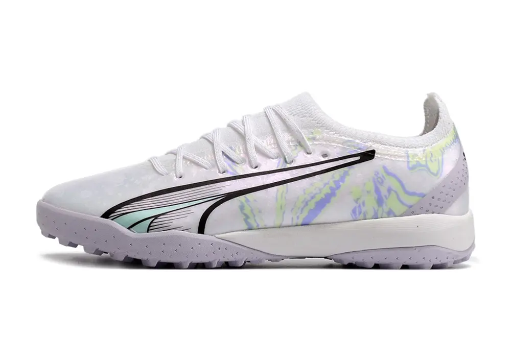 Puma Ultra Ultimate TF - White/Pastel Purple/Light Green