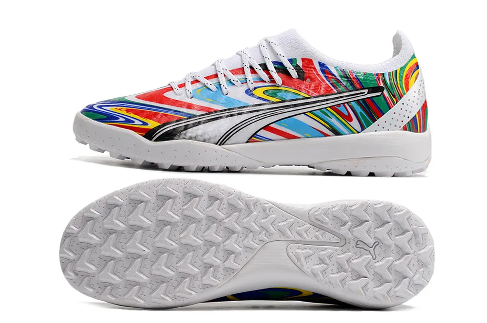 Puma Ultra Ultimate TF - White/Vibrant Multicolor/Black Accent