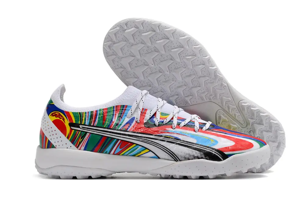 Puma Ultra Ultimate TF - White/Vibrant Multicolor/Black Accent