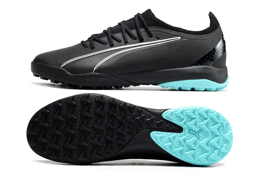Puma Ultra Ultimate TF - Black/Midnight Black/Teal Splash