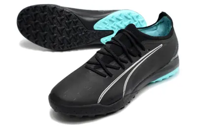 Puma Ultra Ultimate TF - Black/Midnight Black/Teal Splash