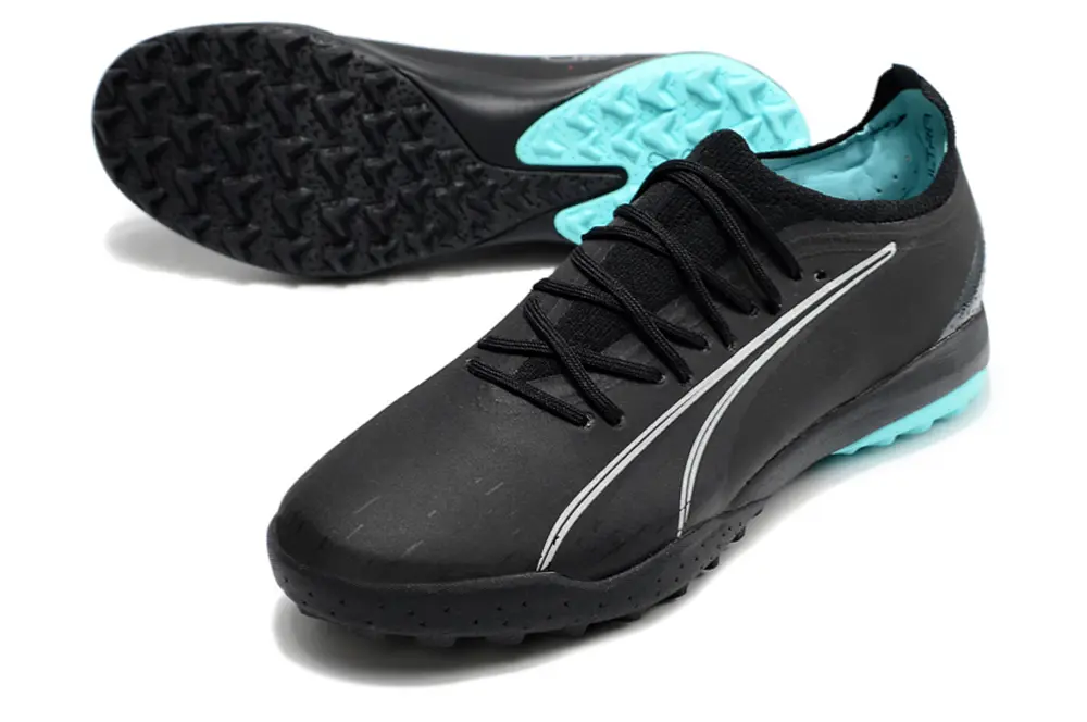 Puma Ultra Ultimate TF - Black/Midnight Black/Teal Splash