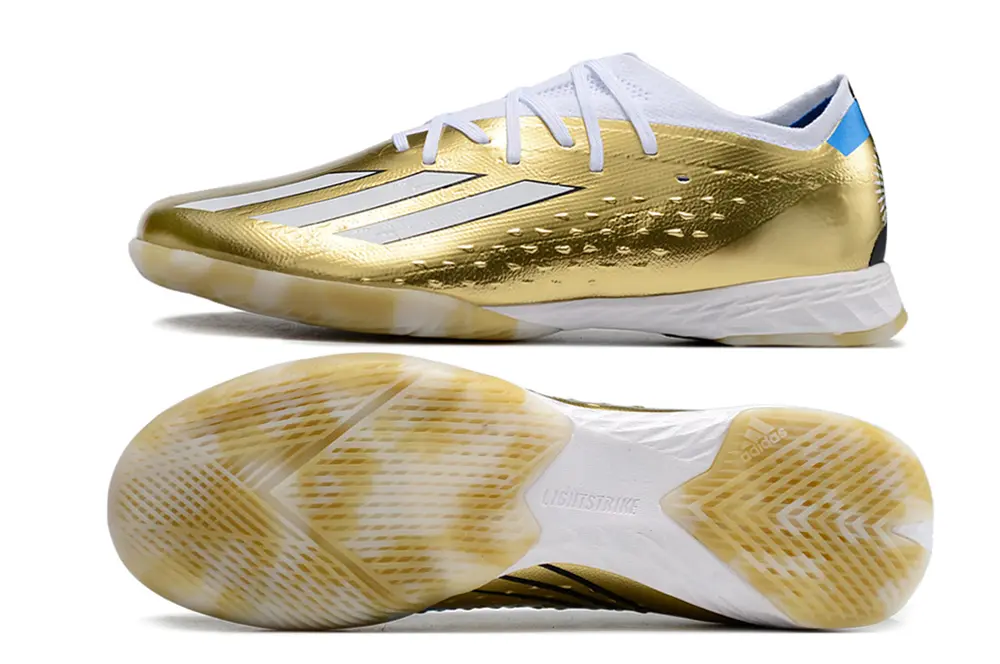 Messi x Adidas X Speedportal.1 IC - Gold/Metallic Gold/Snow White