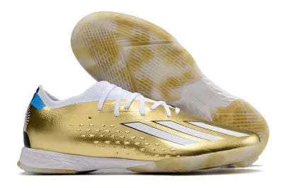 Messi x Adidas X Speedportal.1 IC - Gold/Metallic Gold/Snow White