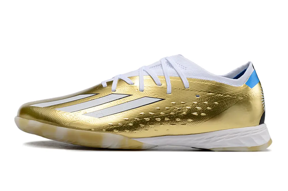 Messi x Adidas X Speedportal.1 IC - Gold/Metallic Gold/Snow White