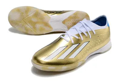 Messi x Adidas X Speedportal.1 IC - Gold/Metallic Gold/Snow White