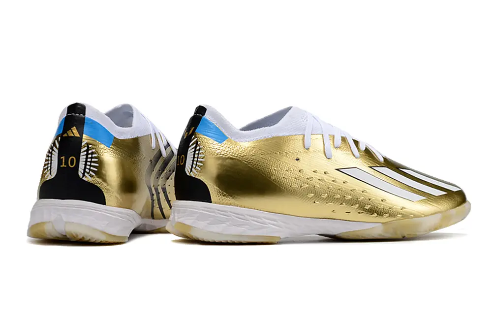 Messi x Adidas X Speedportal.1 IC - Gold/Metallic Gold/Snow White