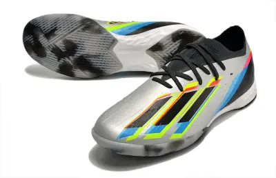 Adidas X Speedportal.1 IC - White/Fluorescent Green/Neon Pink