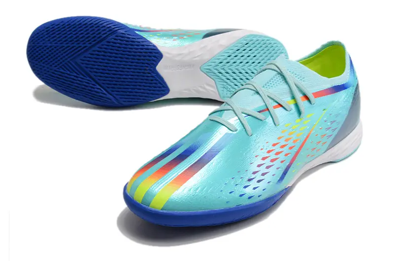 Adidas X Speedportal.1 IC - Aqua/Electric Blue/Neon Yellow
